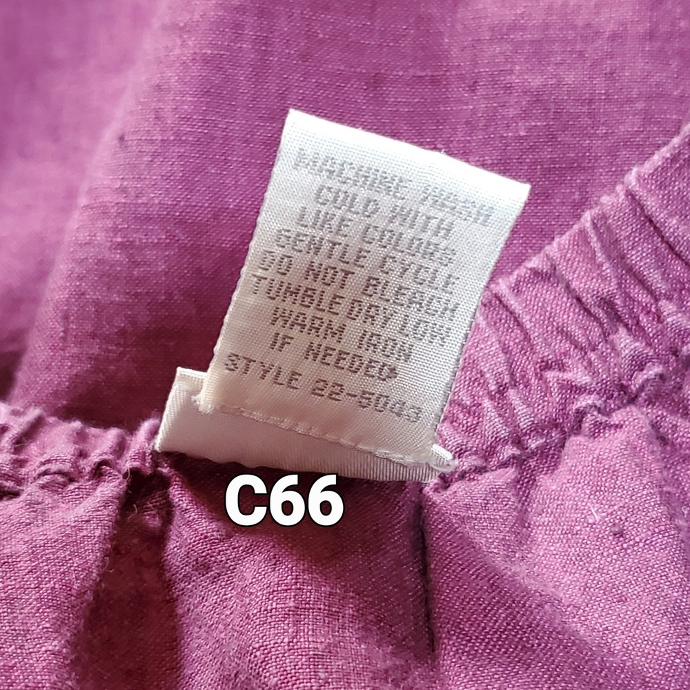 Clean Girl Euro Summer Linen Midi Skirt Nantucket Purple Minimalist J Jill XL - Picture 5 of 5